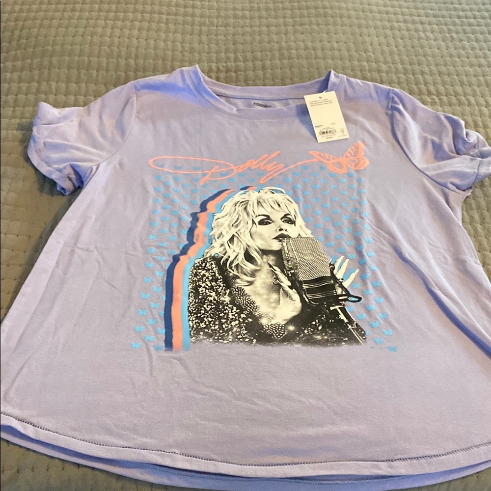 Kohl's Purple Graphic T-Shirt Short Sleeve